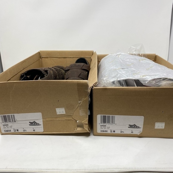 Clarks Men's Brown Union Open Toe Fisherman Sandals - Picture 5 of 9